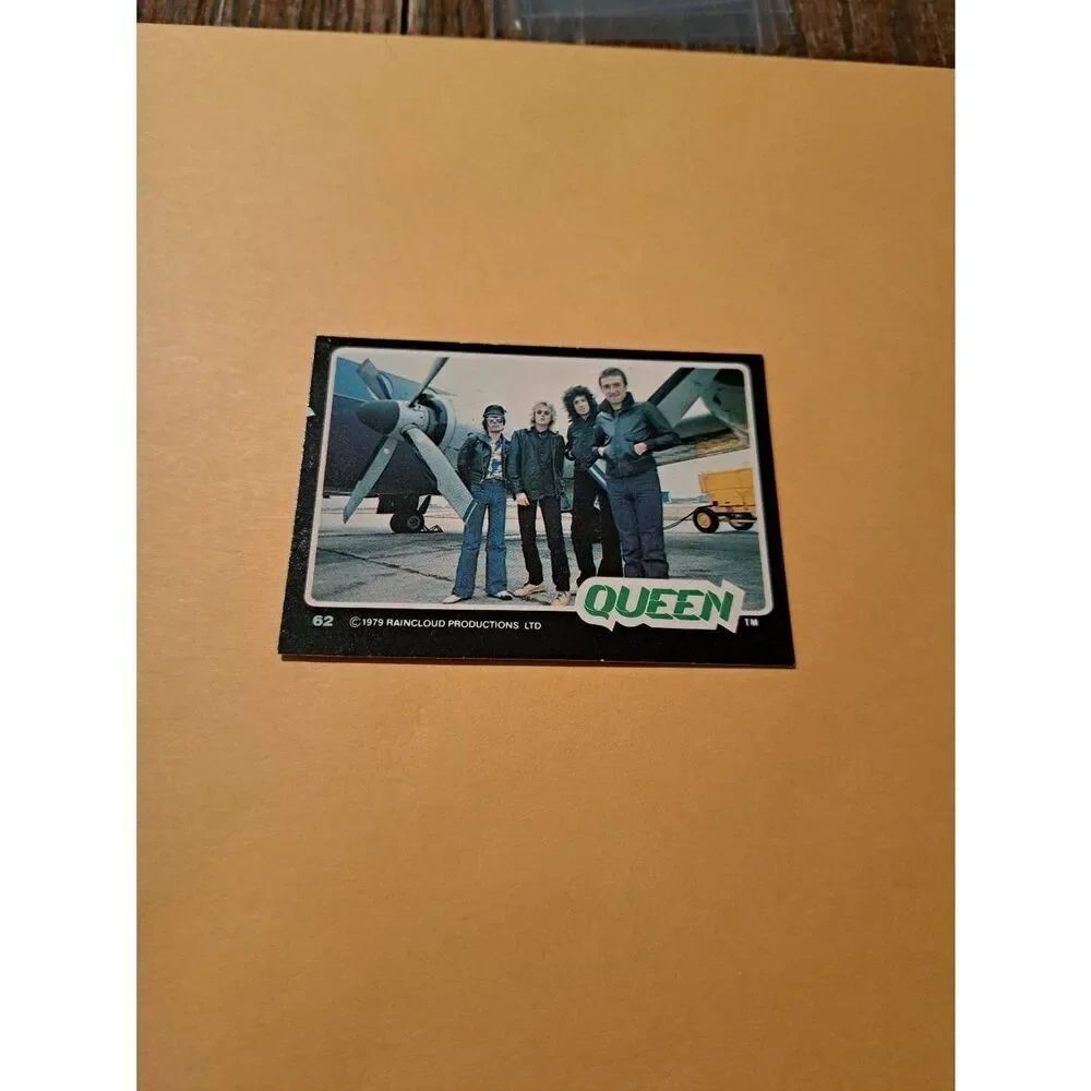 Vintage 1979 Raincloud Productions Queen Trading Card #62 Rock Band Memorabilia